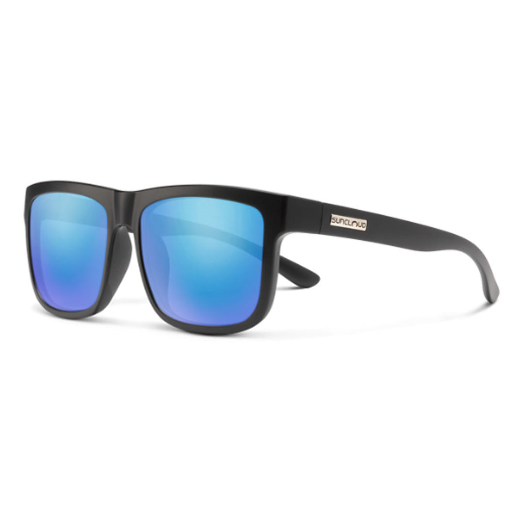 Suncloud Quiver- Matte Black/Polar Blue Mirror