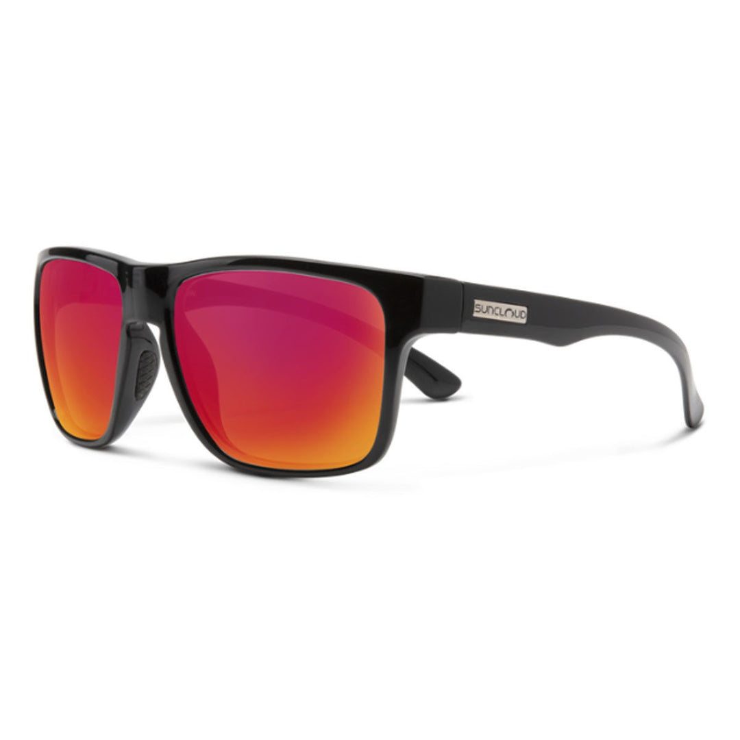 Suncloud Rambler- Matte Black/Polar Red Mirror