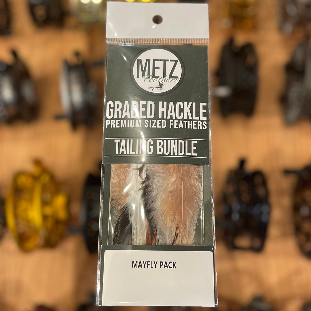 Metz Graded Hackle Tailing Bundle - Mayfly Pack
