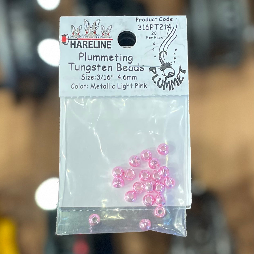 Hareline Plummeting Tungsten Beads 3/16" 4.6mm