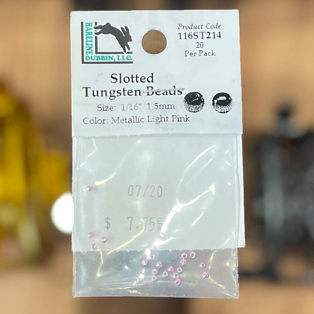 Hareline Slotted Tungsten Beads 1\16" 1.5mm