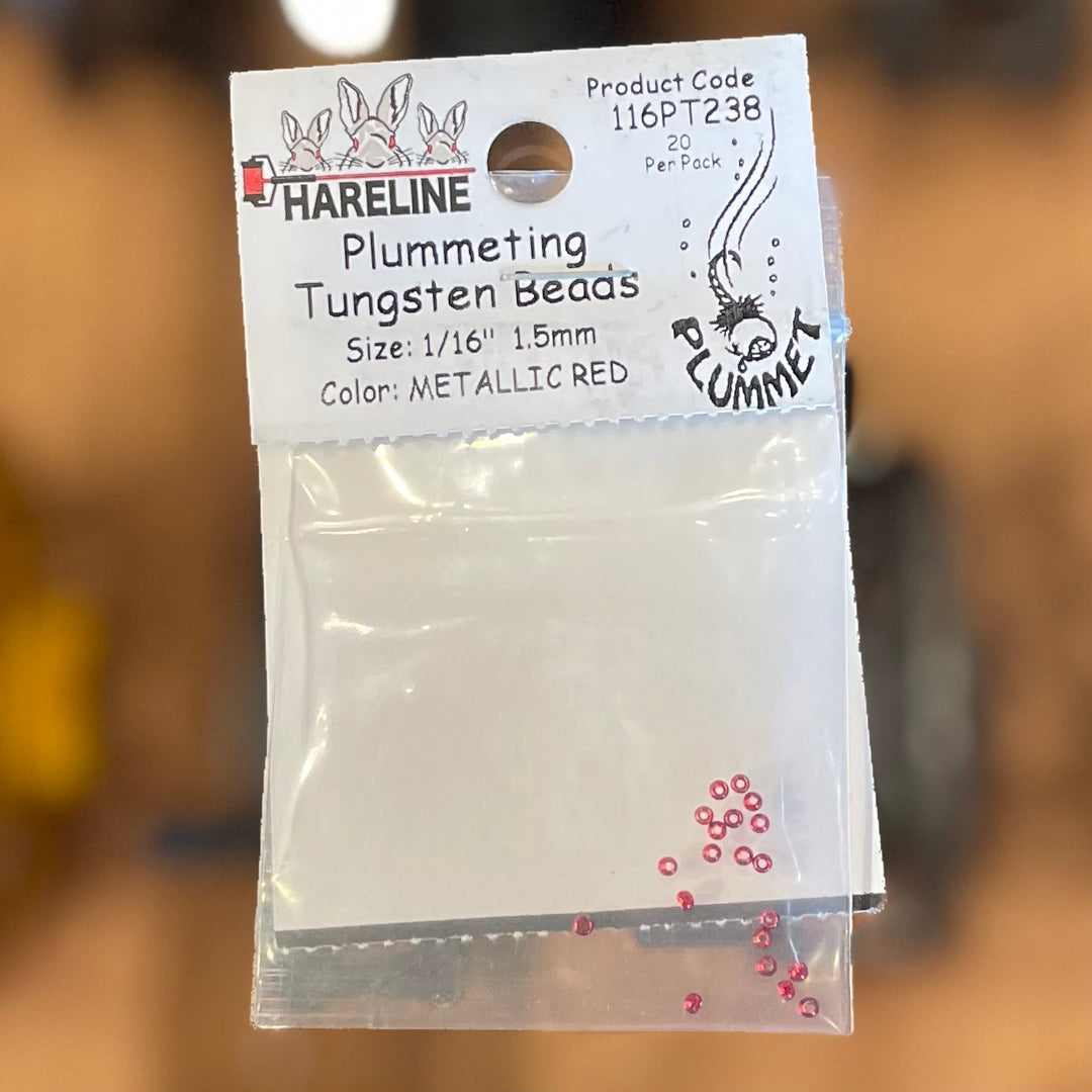 Hareline 1/16" 1.5mm Plummeting Tungsten Bead