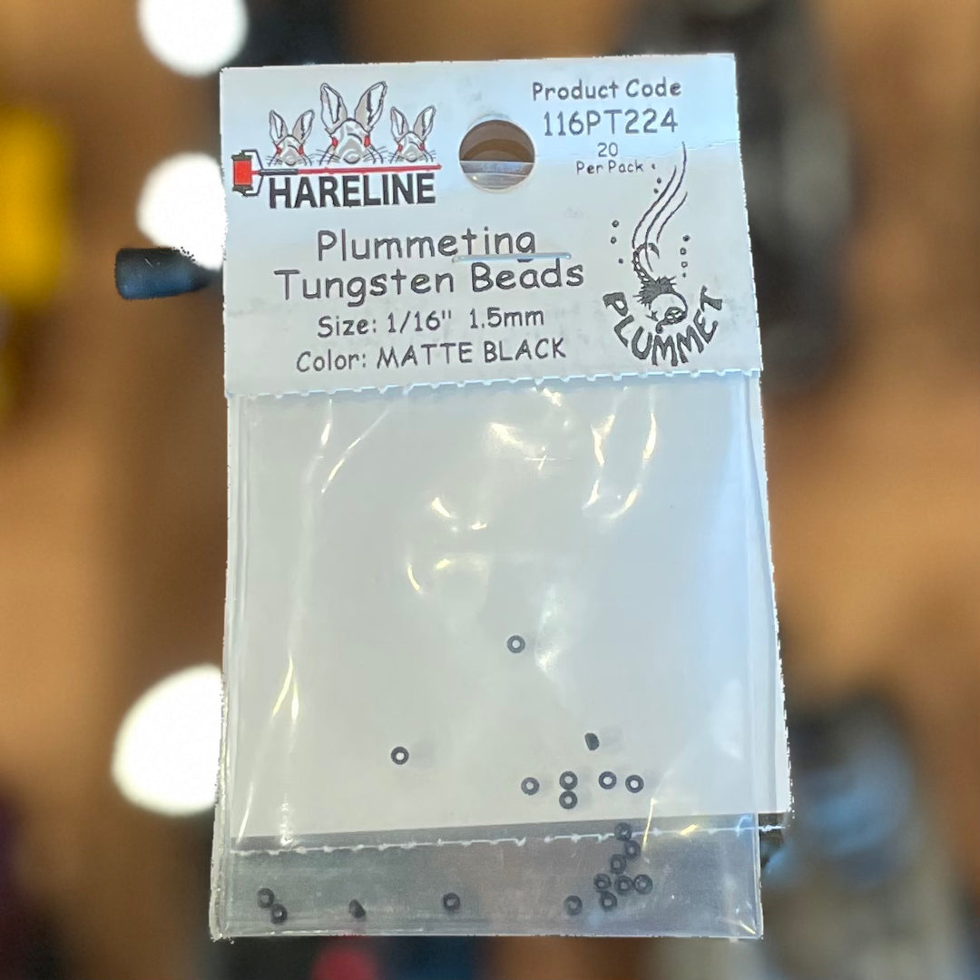 Hareline Plummeting Tungsten Beads 1/16" 1.5mm