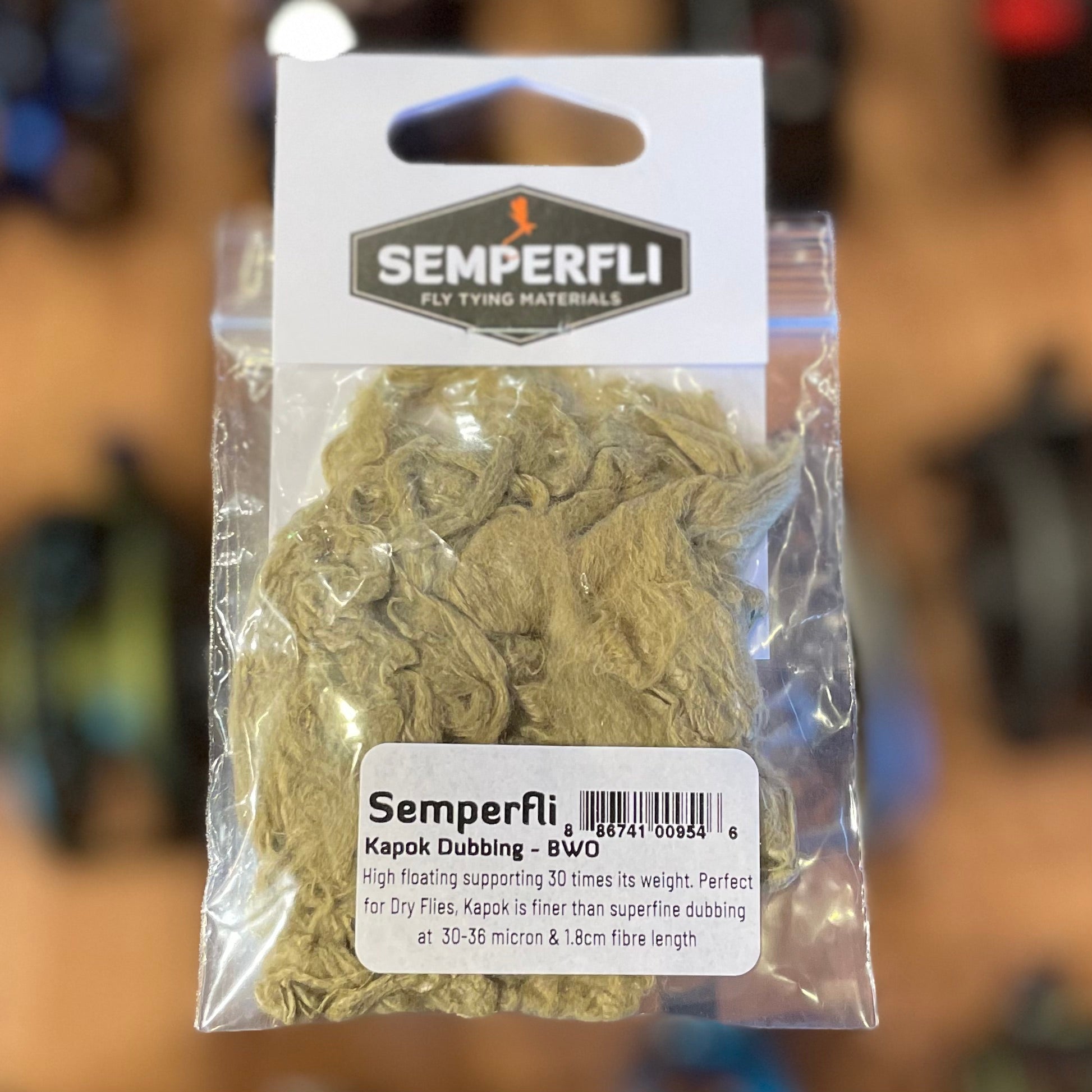 Boite Distributrice Dubbing Kapok Fluoro et Naturel Selection SEMPERFLI