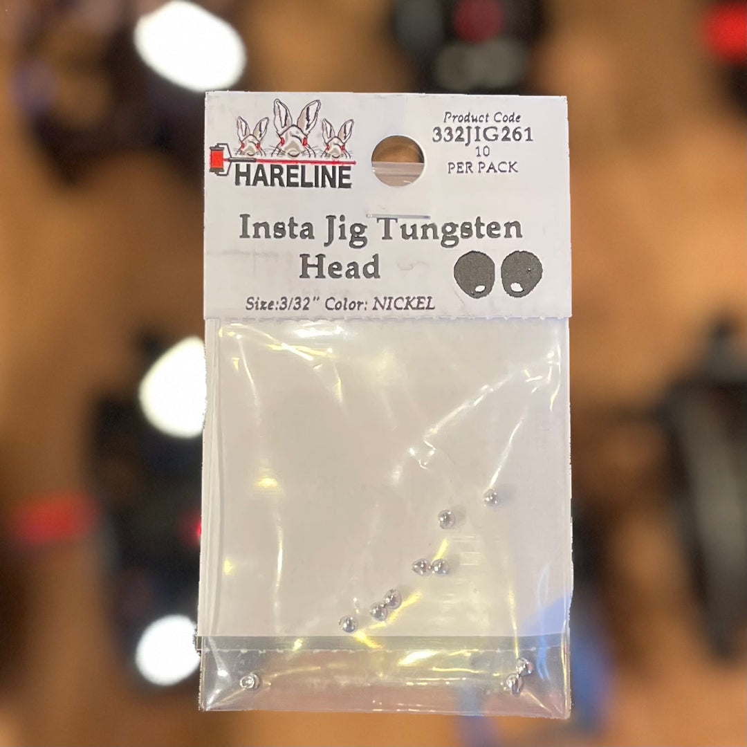 Hareline 3/32" 2.3mm Insta Jig Tungsten Head