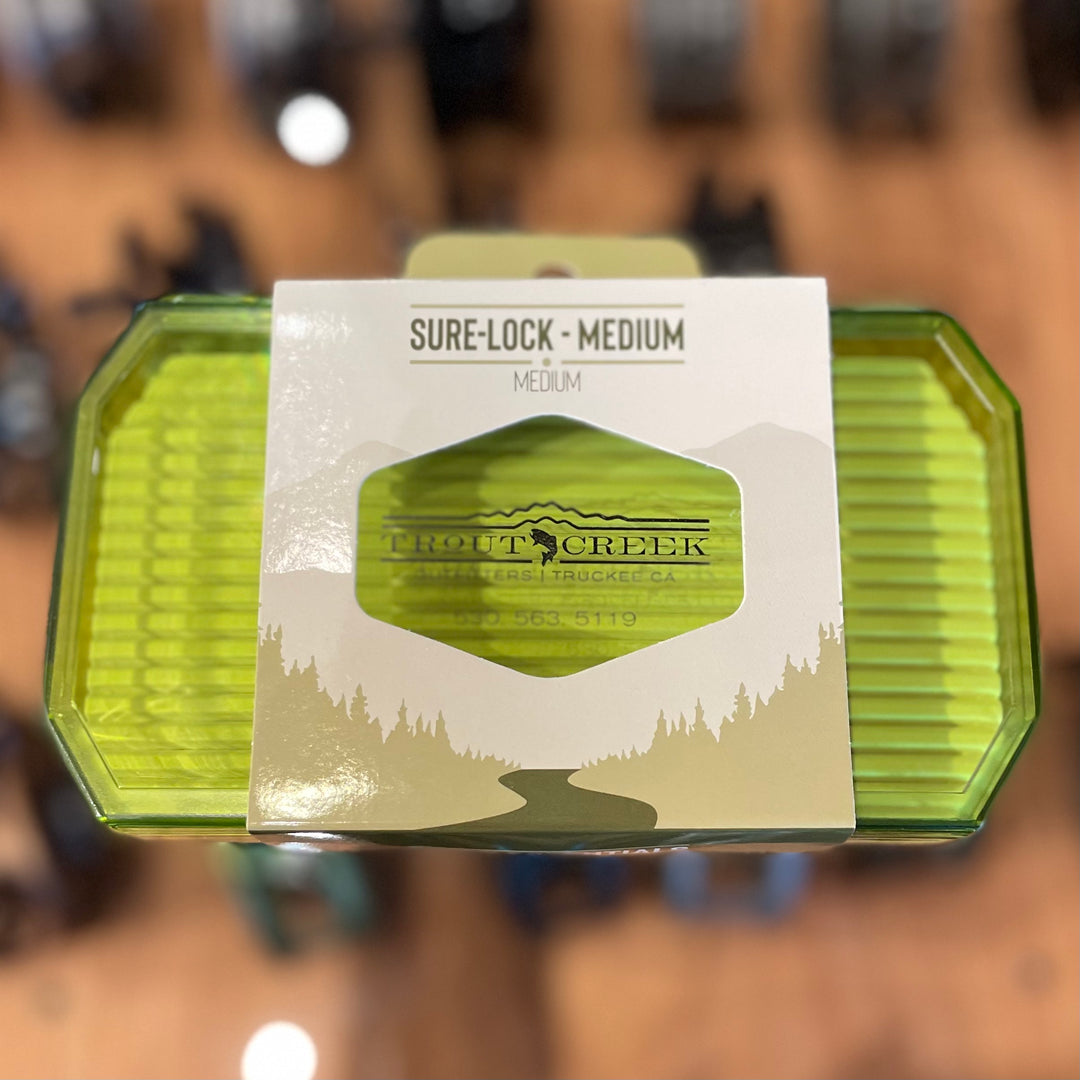 TCO Sure-Lock Green Tint Foam fly Box - Medium