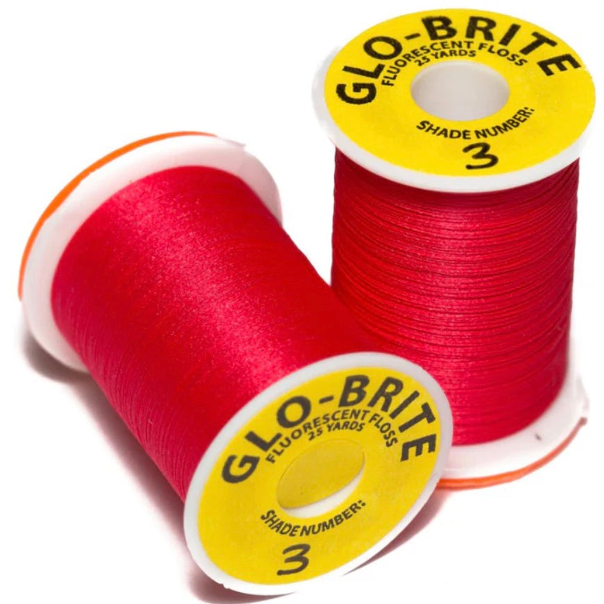 Glo-Brite Floss Crimson (#3)- 25 Yds
