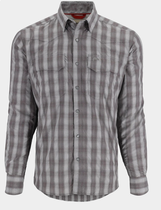 Simms M's Big Sky Longsleeve - Grayling Plaid
