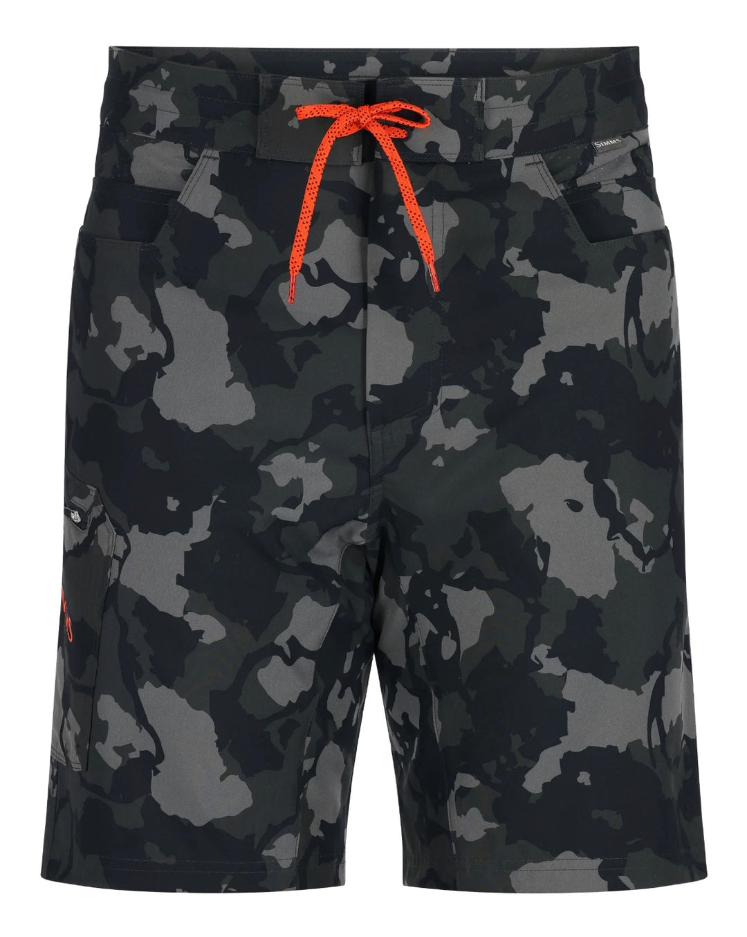 Simms Men's Seamount Board Shorts- Regiment Camo Carbon