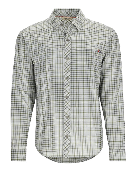 Simms Mens Stone Cold Long Sleeve Shirt - Sterling Plaid