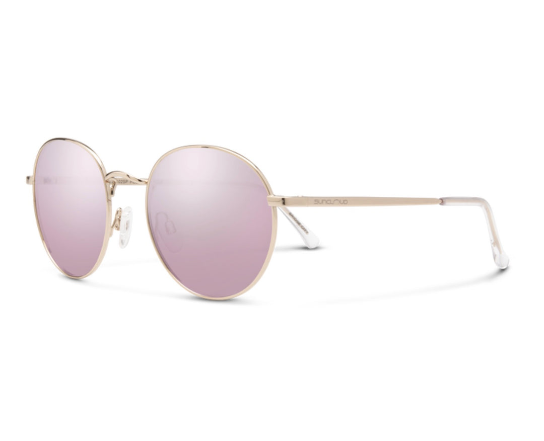 Suncloud Bridge City Sunglasses - Rose Gold/Pink Mirror