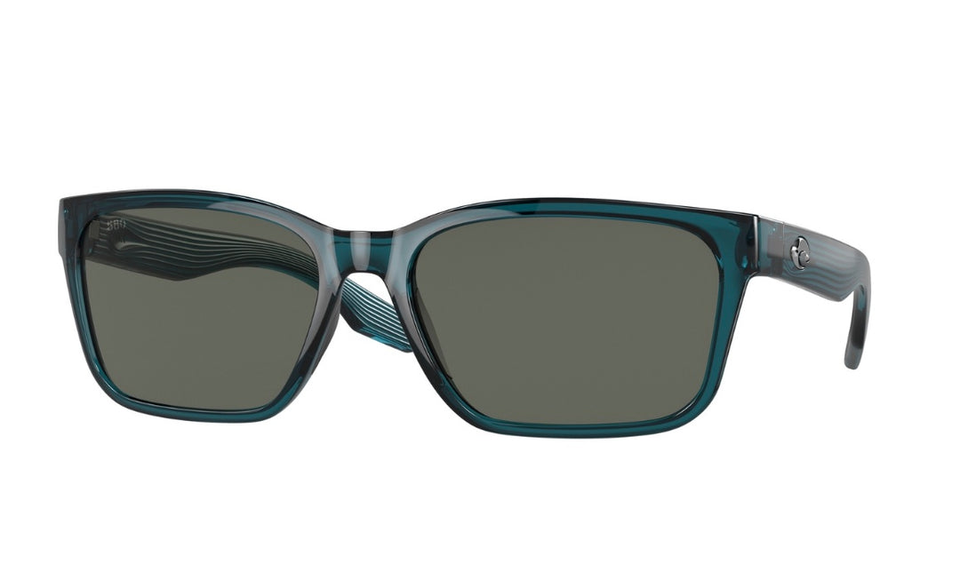 Costa Del Mar Women's Palmas Polarized Rectangular Sunglasses - Teal/Grey Polarized 580G