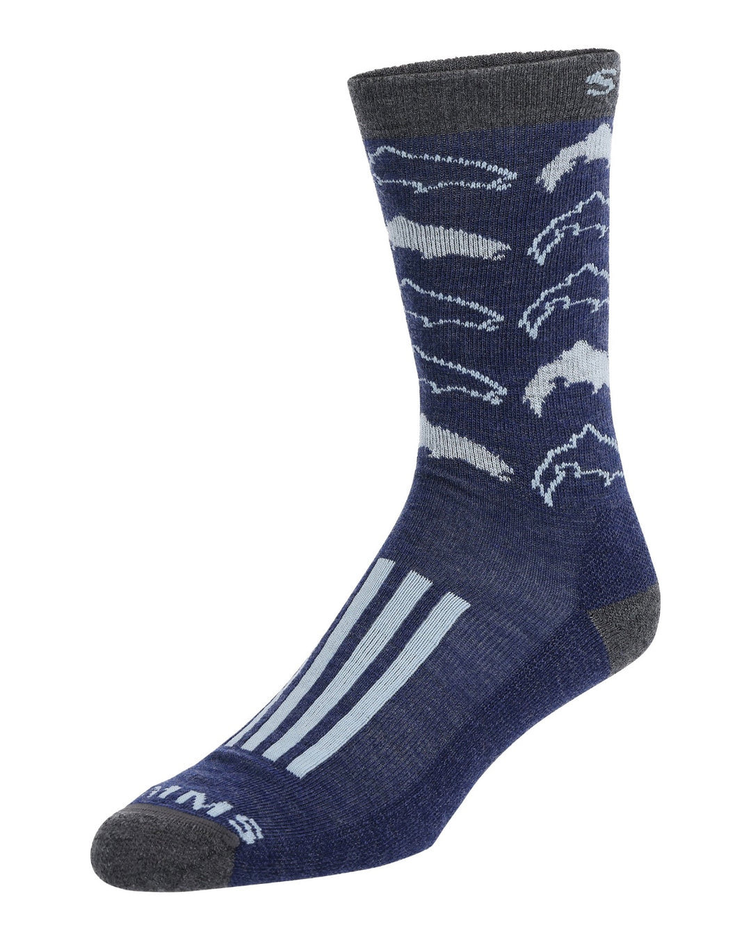 Simms Men's Daily Sock, Mid-Calf, Merino Wool, Navy