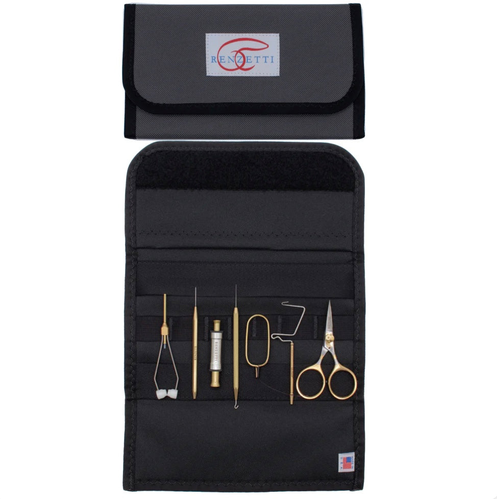 Renzetti Midge Fly Tying Tools in a Storage and Transport Sachet