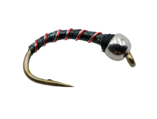 Maholo Midge - Black/Silver Bead