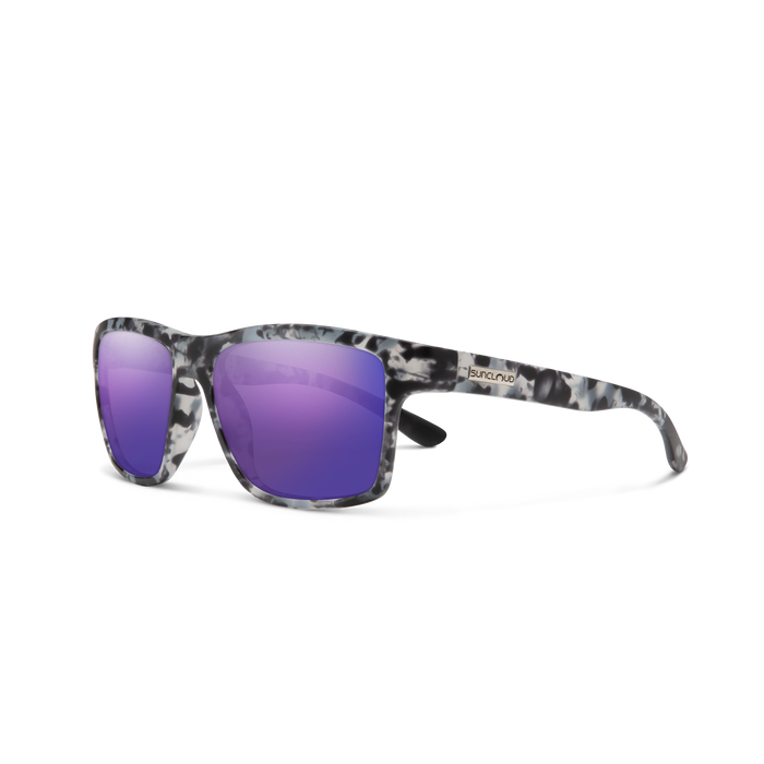 Suncloud A-Team - Matte Ice Tortoise/Polarized Purple Mirror