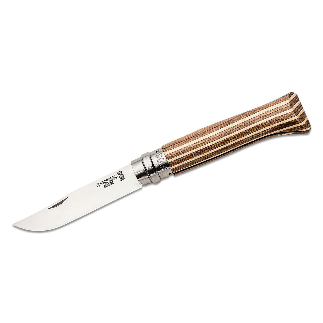 Opinel Laminated Birch Wood Folding Knife