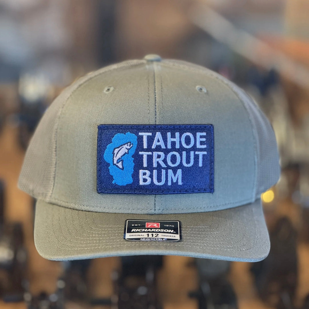 Tahoe Trout Bum Trucker Hat - Olive