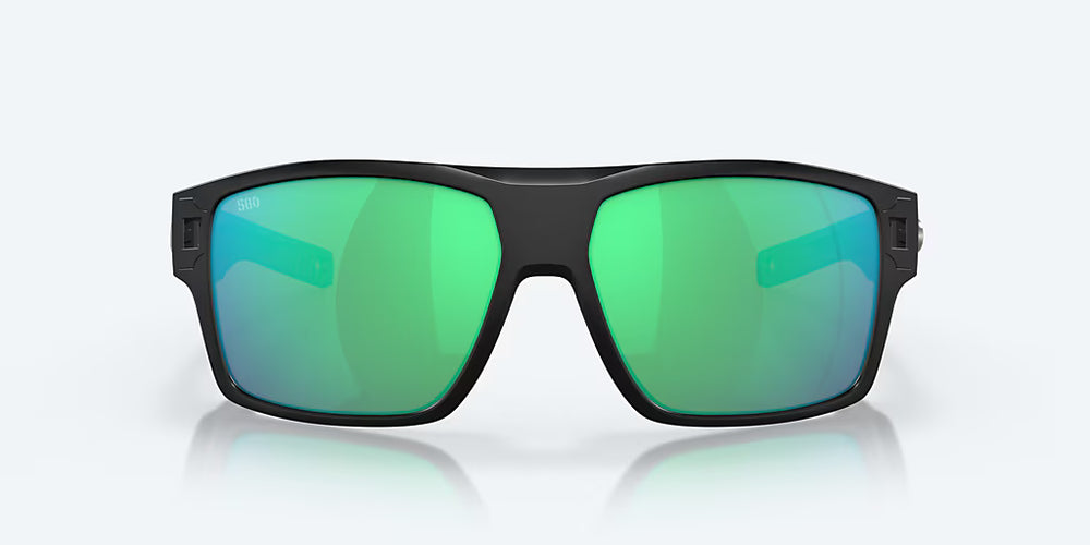 Costa Diego- Matte Black/ Green Mirror 580G