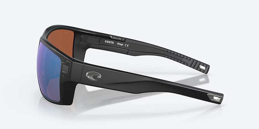 Costa Diego- Matte Black/ Green Mirror 580G