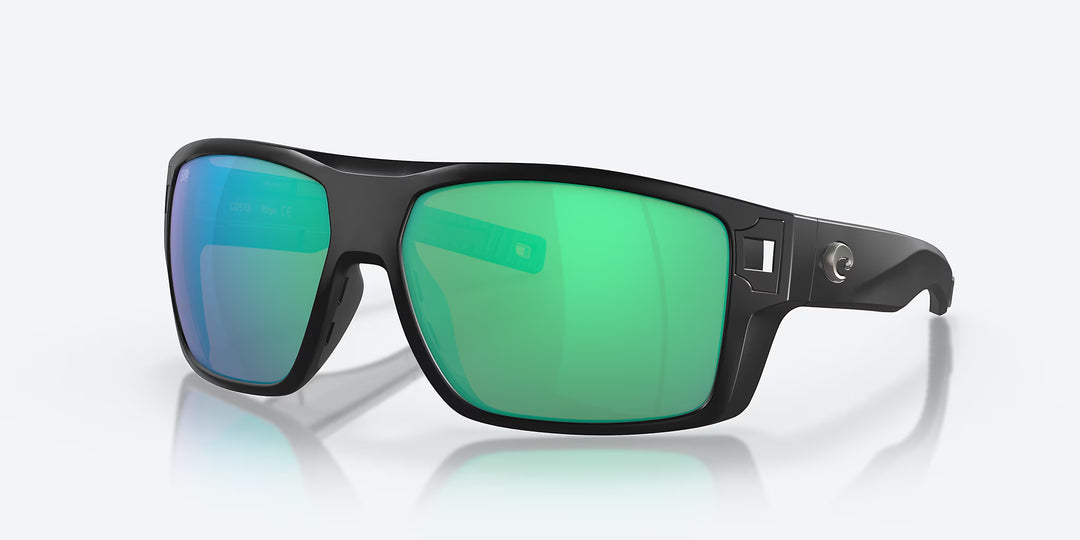 Costa Diego- Matte Black/ Green Mirror 580G
