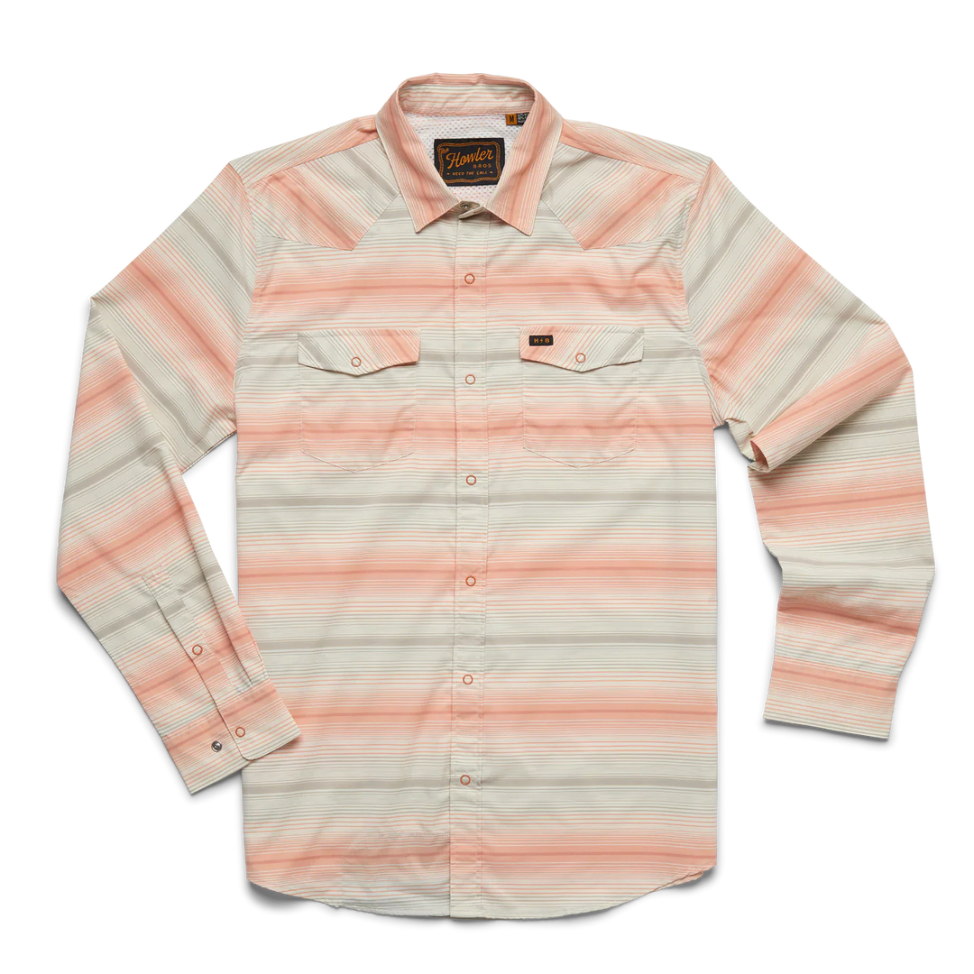 Howler Bros H Bar B Tech Longsleeve - Martin Stripe Sunset