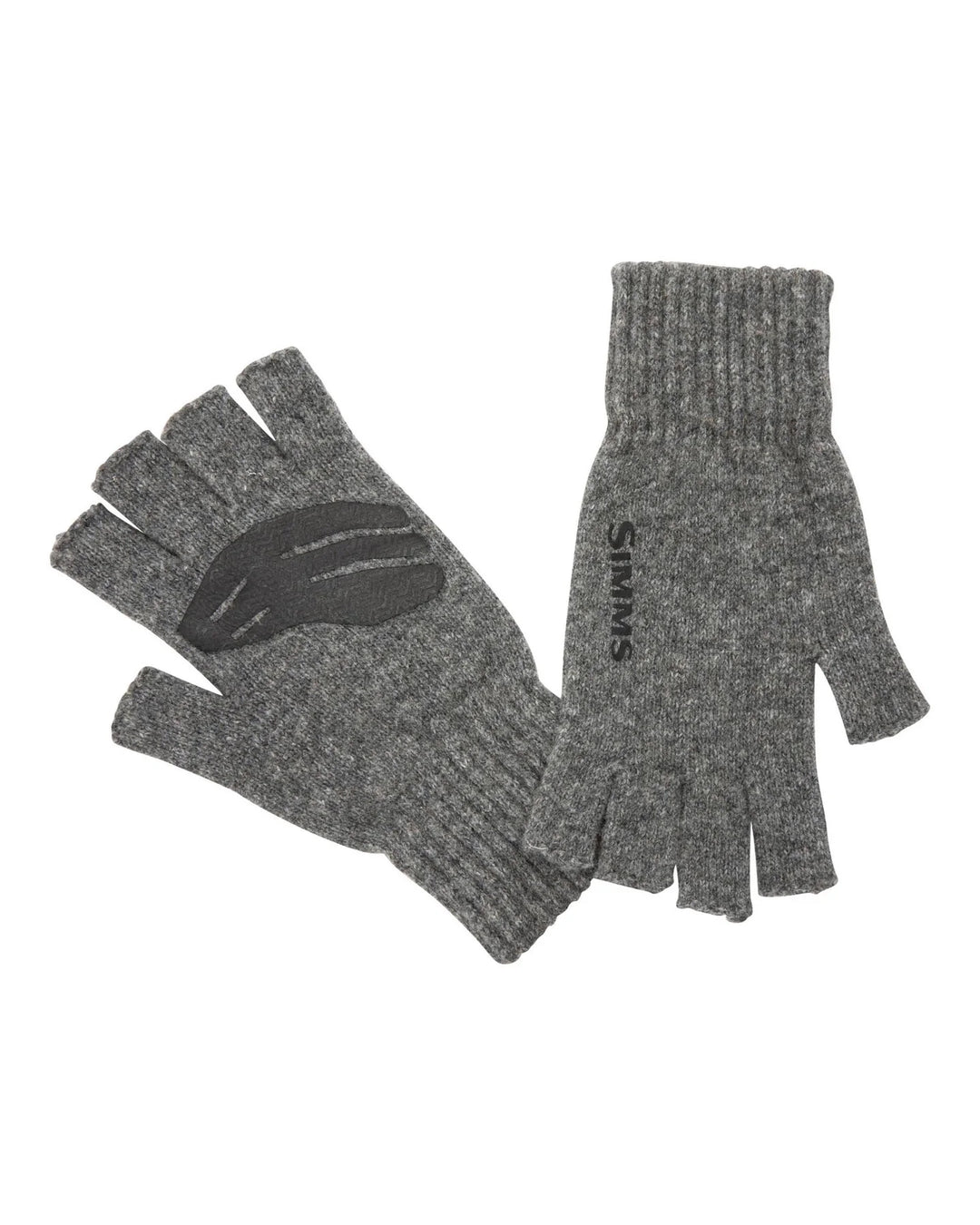 Simms Wool Half Finger Glove - Steel