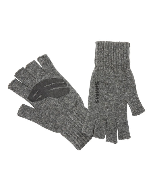 Simms Wool Half Finger Glove - Steel
