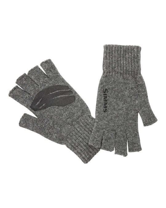 Simms Wool Half Finger Glove - Steel