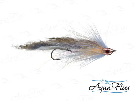 Aqua Flies Fish Skull Zonker W/ Trailer Hook