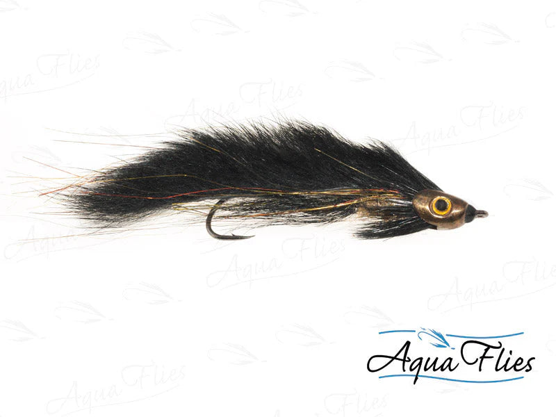 Aqua Flies Fish Skull Zonker W/ Trailer Hook