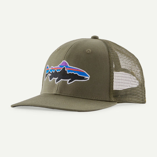 Patagonia Trout Trucker Hat- Basin Green