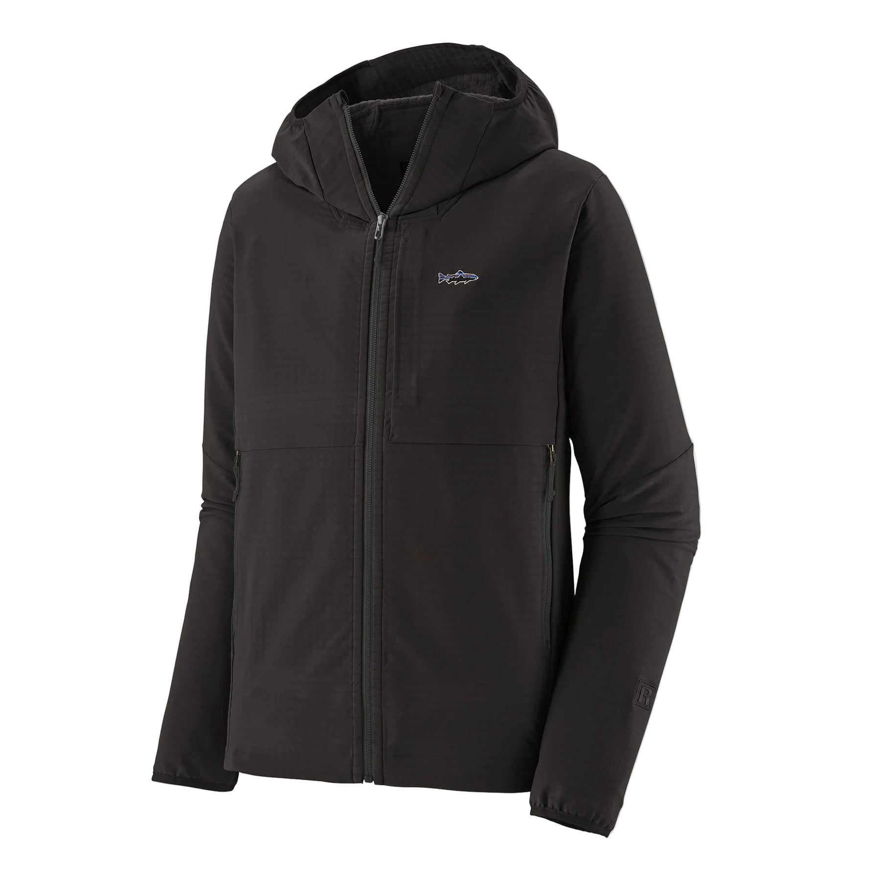 Patagonia R1 テックフェイス・フィッツロイ・トラウト・フーディ Patagonia R1 Techface Fitz Roy Trout Hoody - Black – Trout Creek