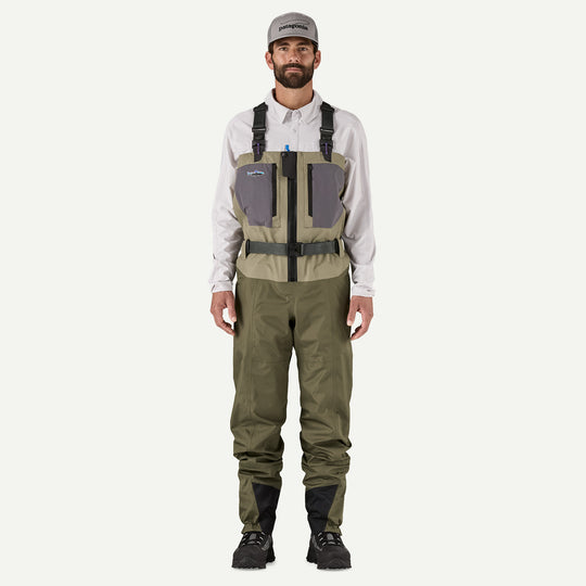 Patagonia Men's Swiftcurrent Traverse Zipfront Wader - River Rock Green