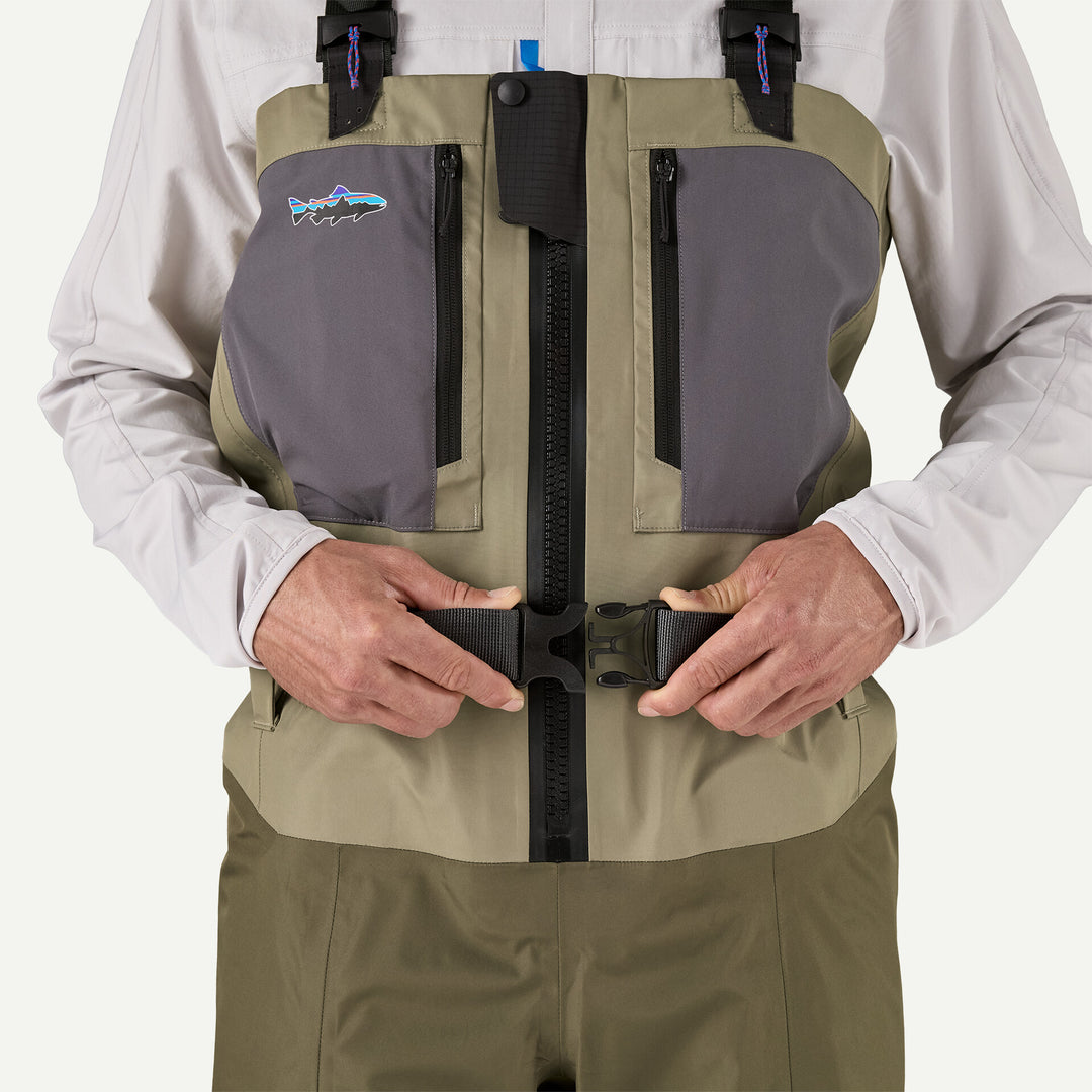 Patagonia Men's Swiftcurrent Traverse Zipfront Wader - River Rock Green