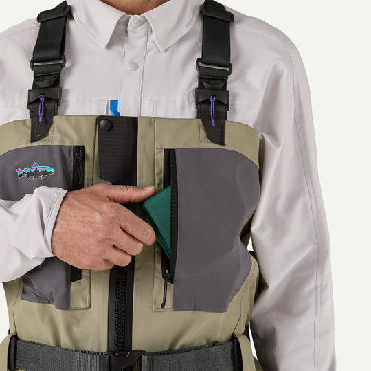 Patagonia Men's Swiftcurrent Traverse Zipfront Wader - River Rock Green