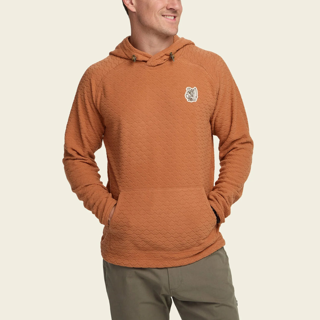 Howler Bros. Palo Duro Fleece Hoodie- Mountian Grid: Clay