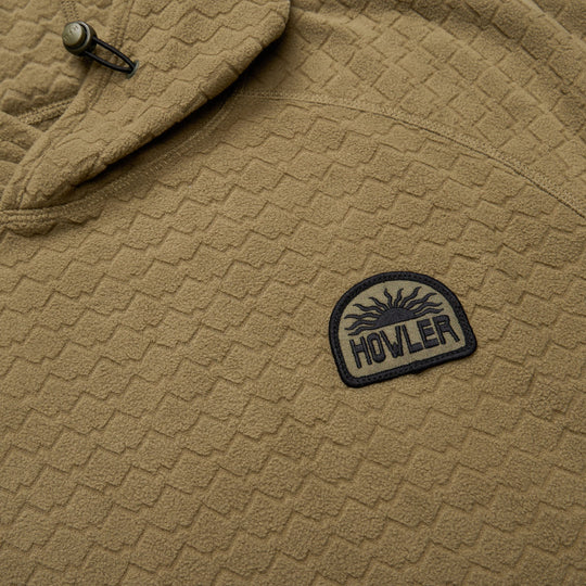 Howler Bros. Palo Duro Fleece Hoodie- Mountain Grid: Fatigue