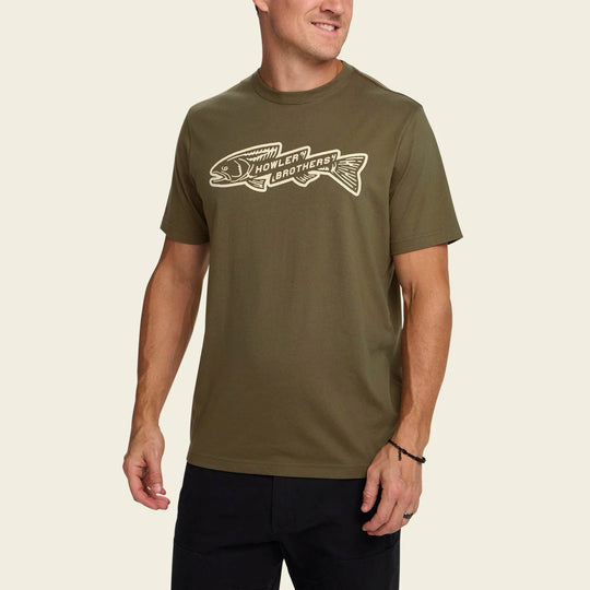 Howler Bros. Trout Bolt T-Shirt- Ivy Green