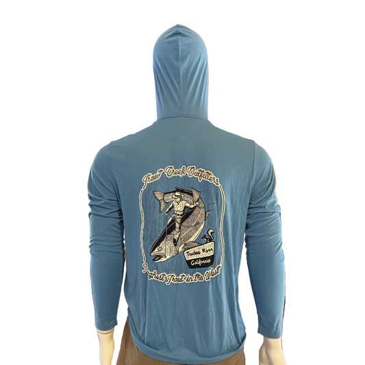 Men's Patagonia Cap Cool Daily Hoody w/ Toughest Trout Artwork