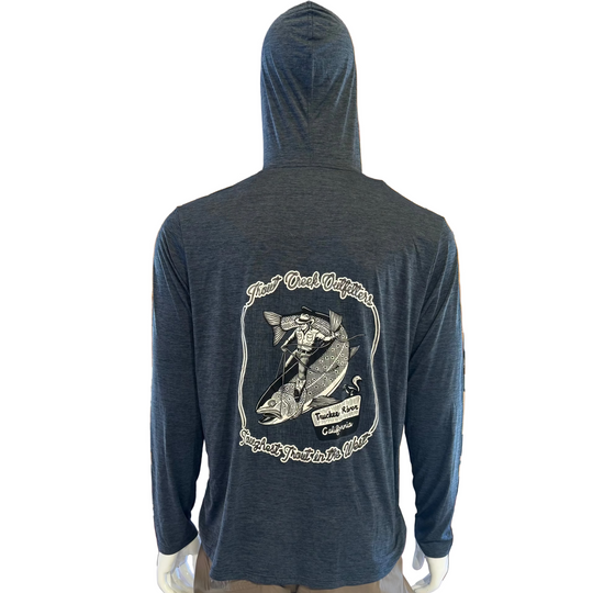 Men's Patagonia Cap Cool Daily Hoody w/ Toughest Trout Artwork