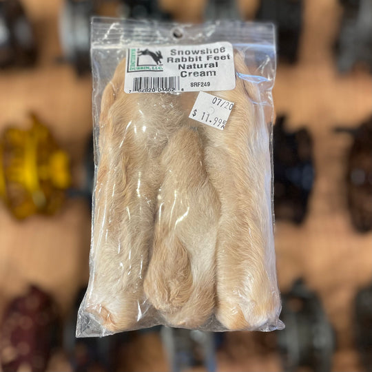Hareline Snowshoe Rabbit Feet