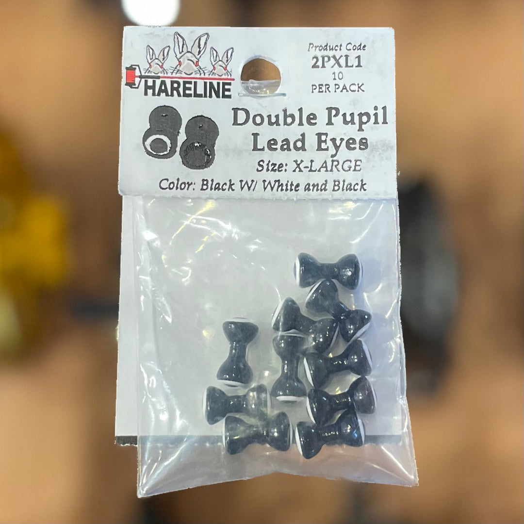 Hareline Double Pupil Lead Eyes - XL