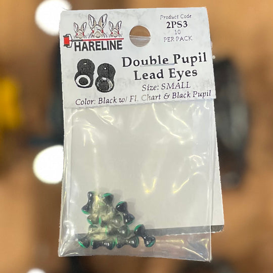 Hareline Double Pupil Lead Eyes - Small