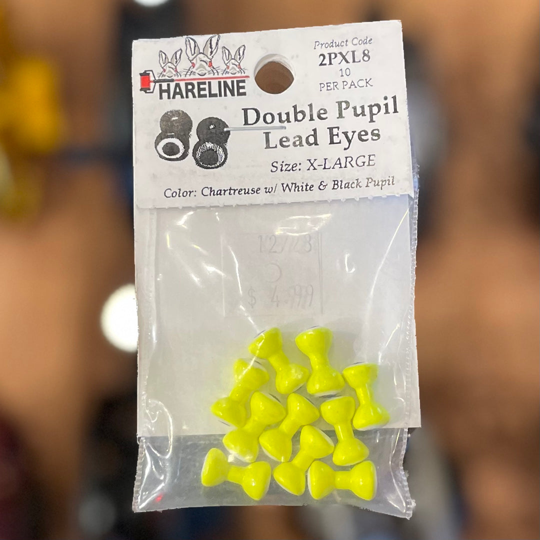 Hareline Double Pupil Lead Eyes - XL