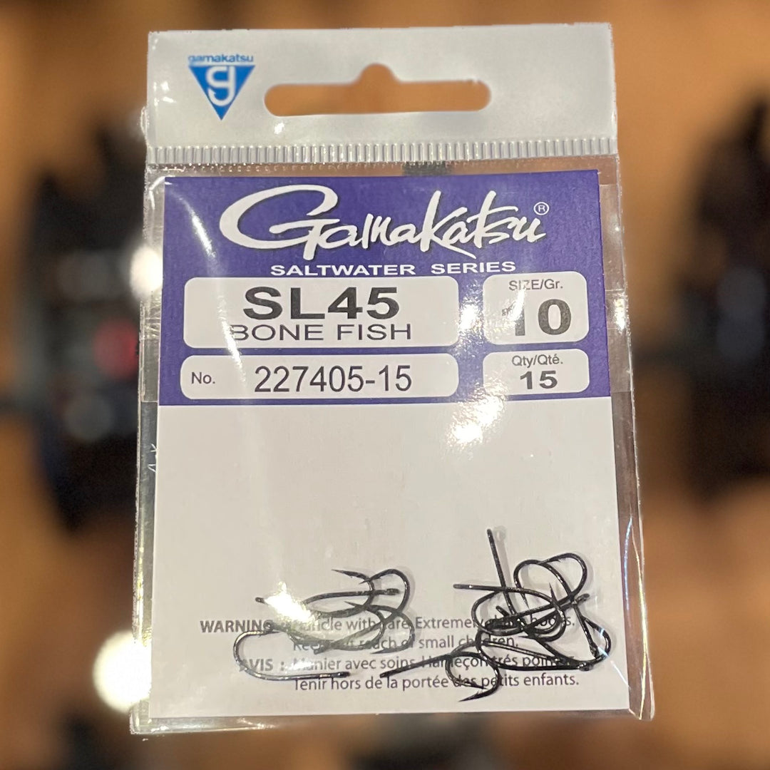 bone fish hook size Gamakatsu SL45 Bone Fish Hook