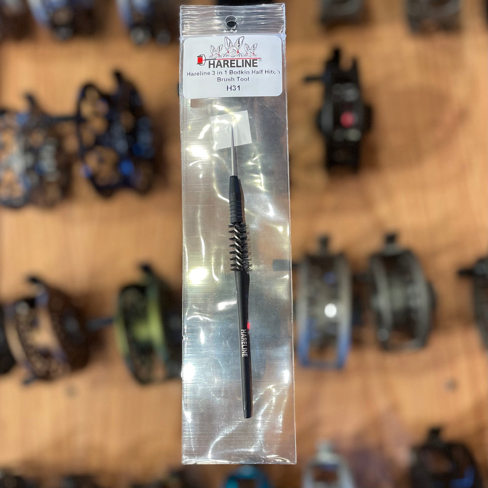 Hareline 3 in 1 Bodkin Half Hitch Brush Tool