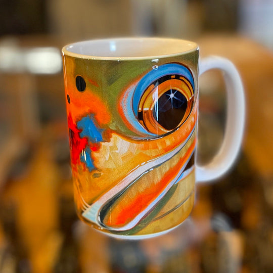DeYoung Fish Face Coffee Mug- Brown