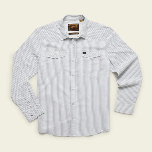 Howler Bros H Bar B Tech Longsleeve - Gambler Stripe Off White