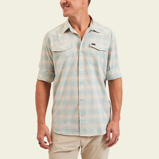 Howler Brothers Men's H Bar B Tech - Eason Plaid/Seafoam